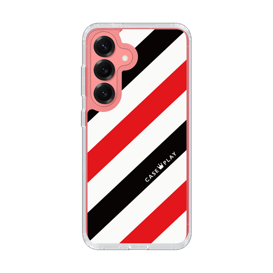 スリムプロテクションケース［ Big Stripe - Red × Black ］