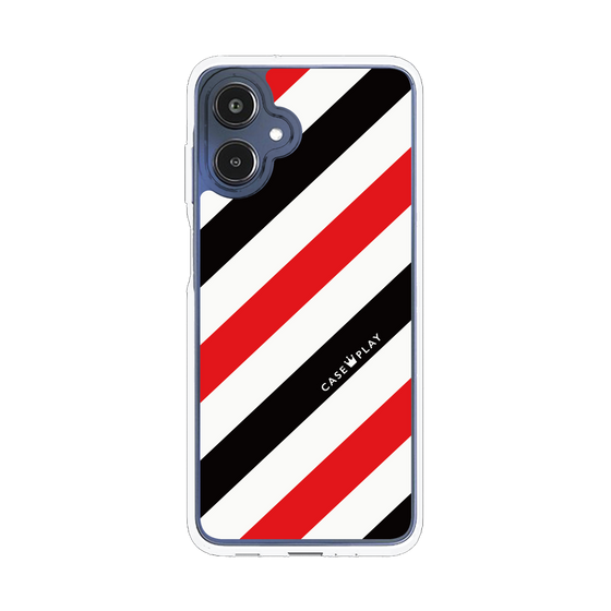 スリムプロテクションケース［ Big Stripe - Red × Black ］
