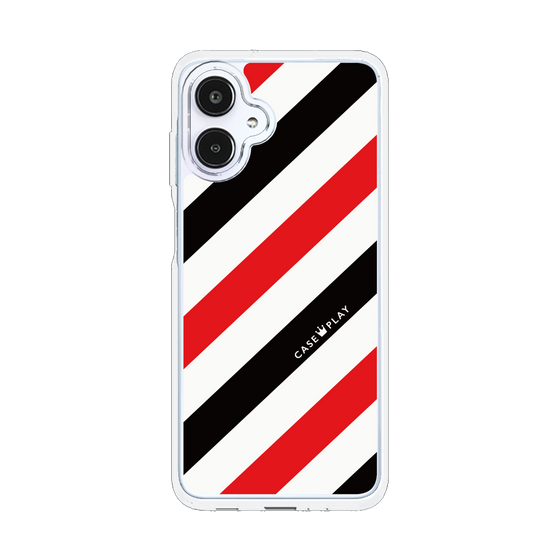 スリムプロテクションケース［ Big Stripe - Red × Black ］