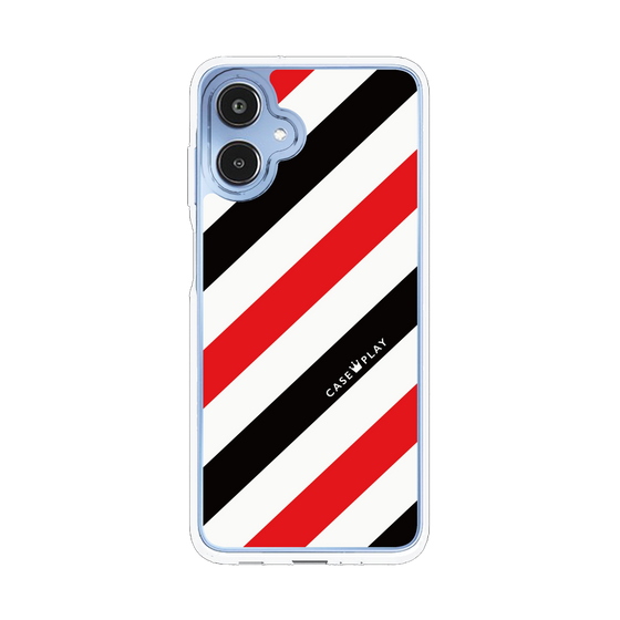 スリムプロテクションケース［ Big Stripe - Red × Black ］