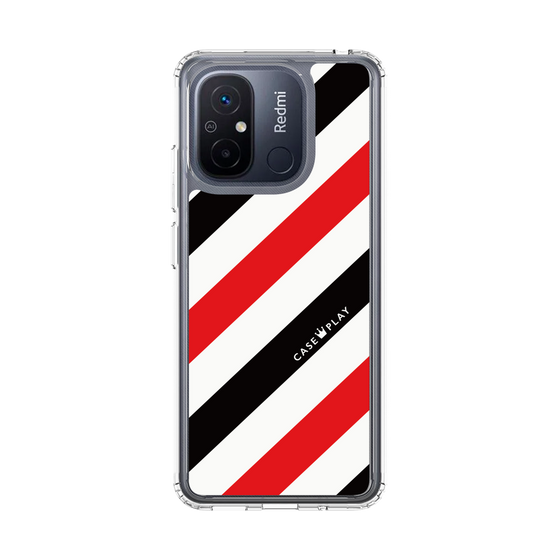スリムプロテクションケース［ Big Stripe - Red × Black ］