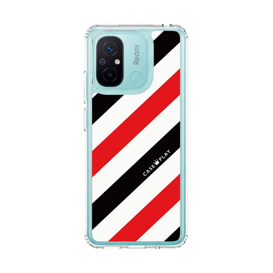 スリムプロテクションケース［ Big Stripe - Red × Black ］