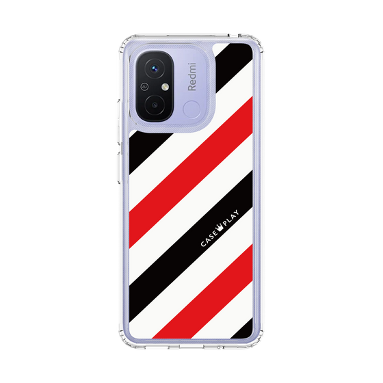 スリムプロテクションケース［ Big Stripe - Red × Black ］