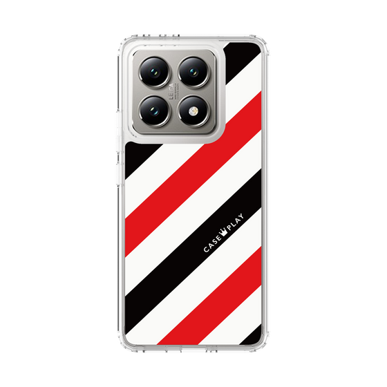 スリムプロテクションケース［ Big Stripe - Red × Black ］