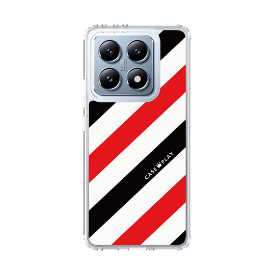 スリムプロテクションケース［ Big Stripe - Red × Black ］
