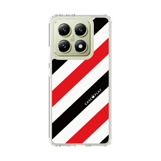スリムプロテクションケース［ Big Stripe - Red × Black ］