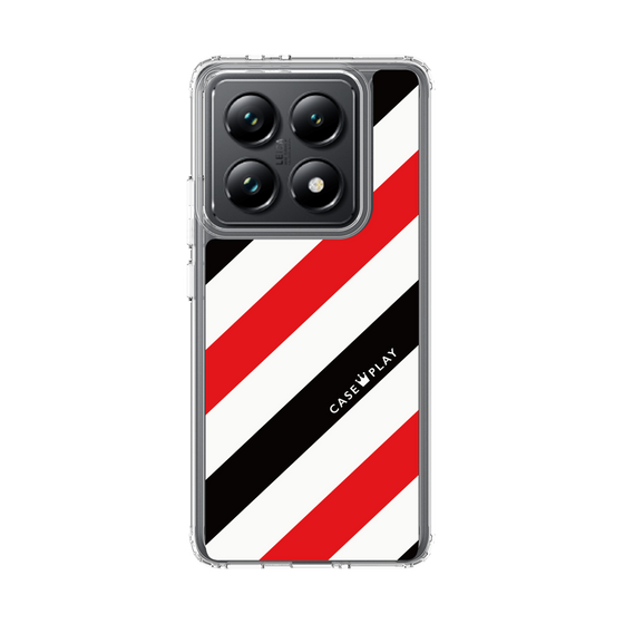 スリムプロテクションケース［ Big Stripe - Red × Black ］