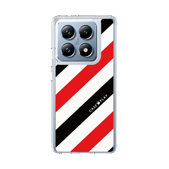 スリムプロテクションケース［ Big Stripe - Red × Black ］