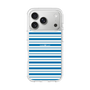 スリムプロテクションケース［ Small Border - Blue ］