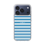スリムプロテクションケース［ Small Border - Blue ］