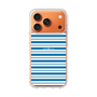 スリムプロテクションケース［ Small Border - Blue ］