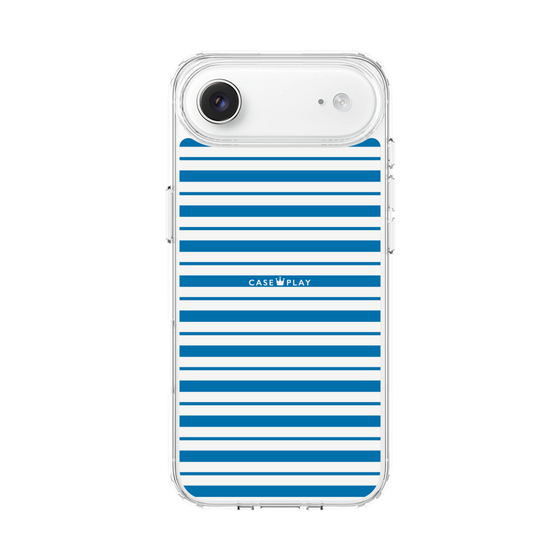 スリムプロテクションケース［ Small Border - Blue ］