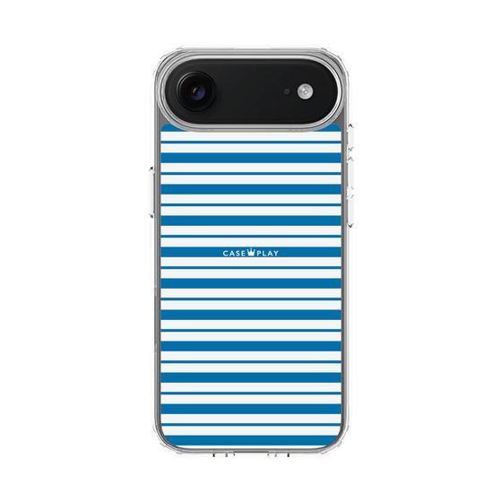 スリムプロテクションケース［ Small Border - Blue ］