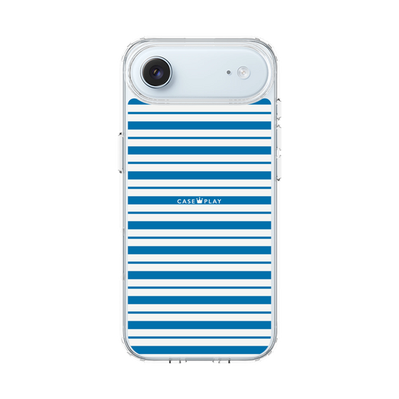 スリムプロテクションケース［ Small Border - Blue ］