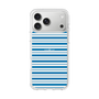 スリムプロテクションケース［ Small Border - Blue ］