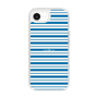 スリムプロテクションケース［ Small Border - Blue ］