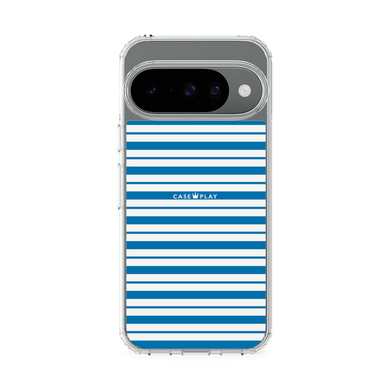 スリムプロテクションケース［ Small Border - Blue ］