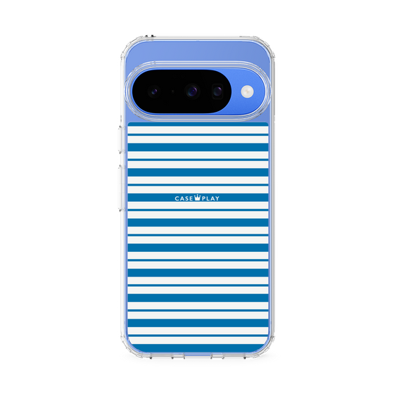 スリムプロテクションケース［ Small Border - Blue ］