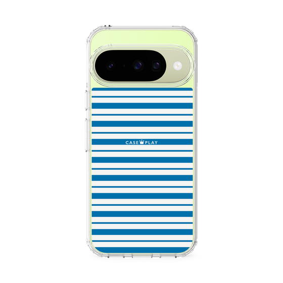 スリムプロテクションケース［ Small Border - Blue ］