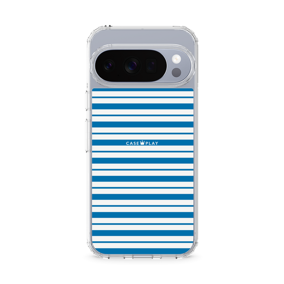 スリムプロテクションケース［ Small Border - Blue ］