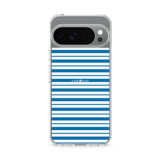 スリムプロテクションケース［ Small Border - Blue ］