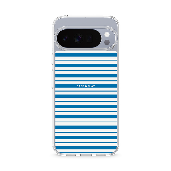 スリムプロテクションケース［ Small Border - Blue ］