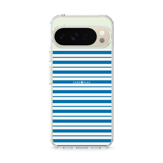 スリムプロテクションケース［ Small Border - Blue ］