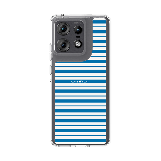 スリムプロテクションケース［ Small Border - Blue ］