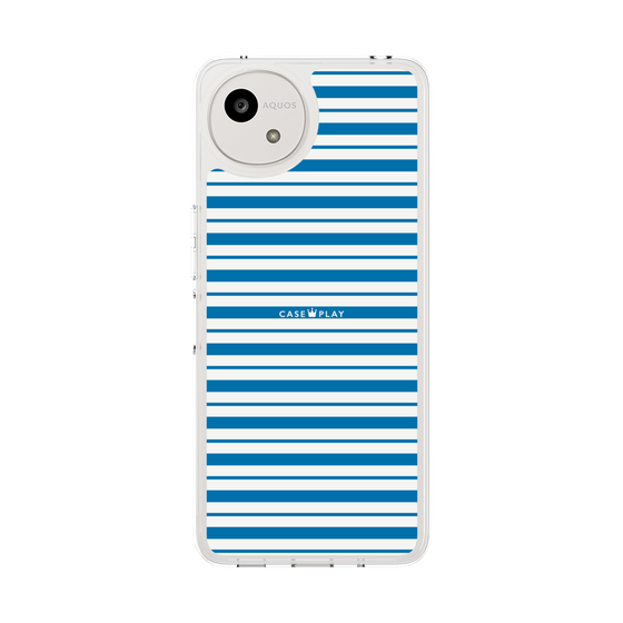 スリムプロテクションケース［ Small Border - Blue ］