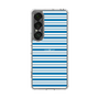 スリムプロテクションケース［ Small Border - Blue ］