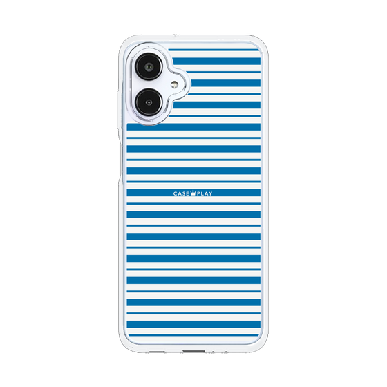 スリムプロテクションケース［ Small Border - Blue ］