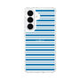 スリムプロテクションケース［ Small Border - Blue ］