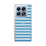 スリムプロテクションケース［ Small Border - Blue ］