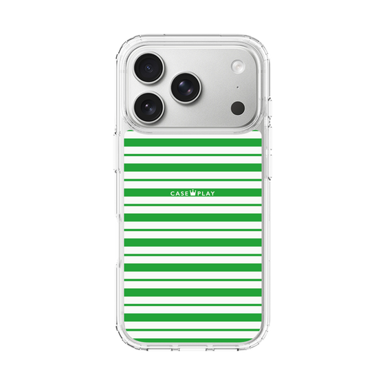 スリムプロテクションケース［ Small Border - Green ］