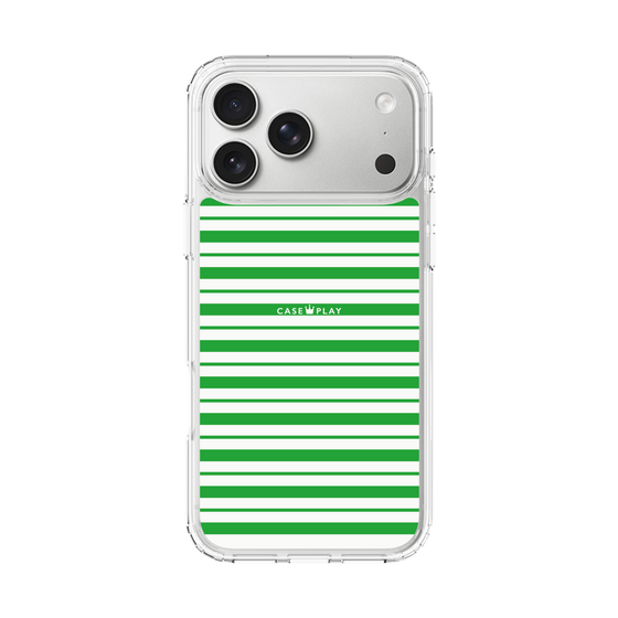 スリムプロテクションケース［ Small Border - Green ］