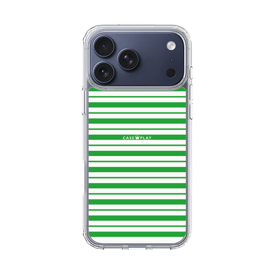 スリムプロテクションケース［ Small Border - Green ］