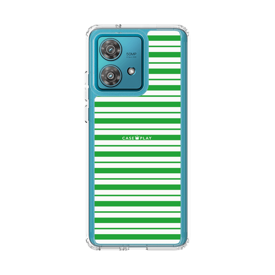 スリムプロテクションケース［ Small Border - Green ］