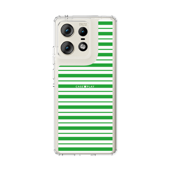 スリムプロテクションケース［ Small Border - Green ］