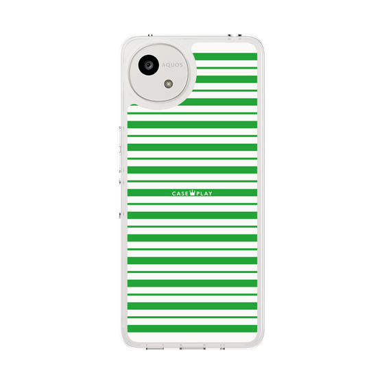 スリムプロテクションケース［ Small Border - Green ］