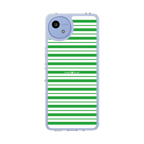 スリムプロテクションケース［ Small Border - Green ］