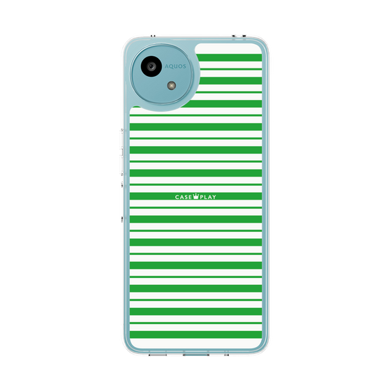 スリムプロテクションケース［ Small Border - Green ］