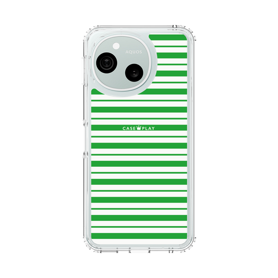 スリムプロテクションケース［ Small Border - Green ］