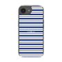 スリムプロテクションケース［ Small Border - Navy ］