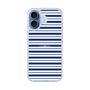 スリムプロテクションケース［ Small Border - Navy ］