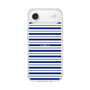 スリムプロテクションケース［ Small Border - Navy ］