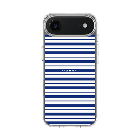 スリムプロテクションケース［ Small Border - Navy ］