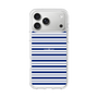 スリムプロテクションケース［ Small Border - Navy ］