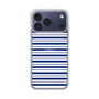 スリムプロテクションケース［ Small Border - Navy ］