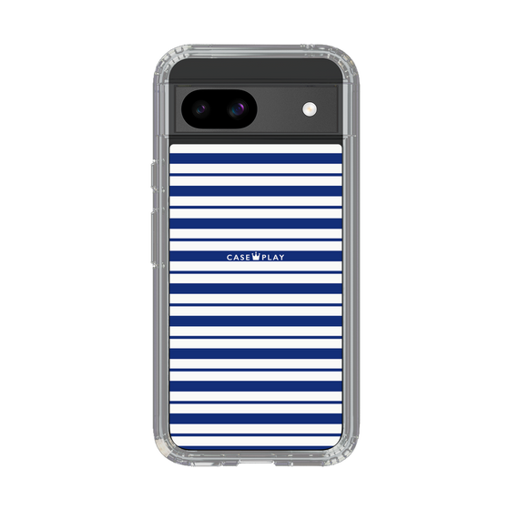 スリムプロテクションケース［ Small Border - Navy ］