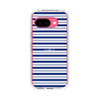 スリムプロテクションケース［ Small Border - Navy ］